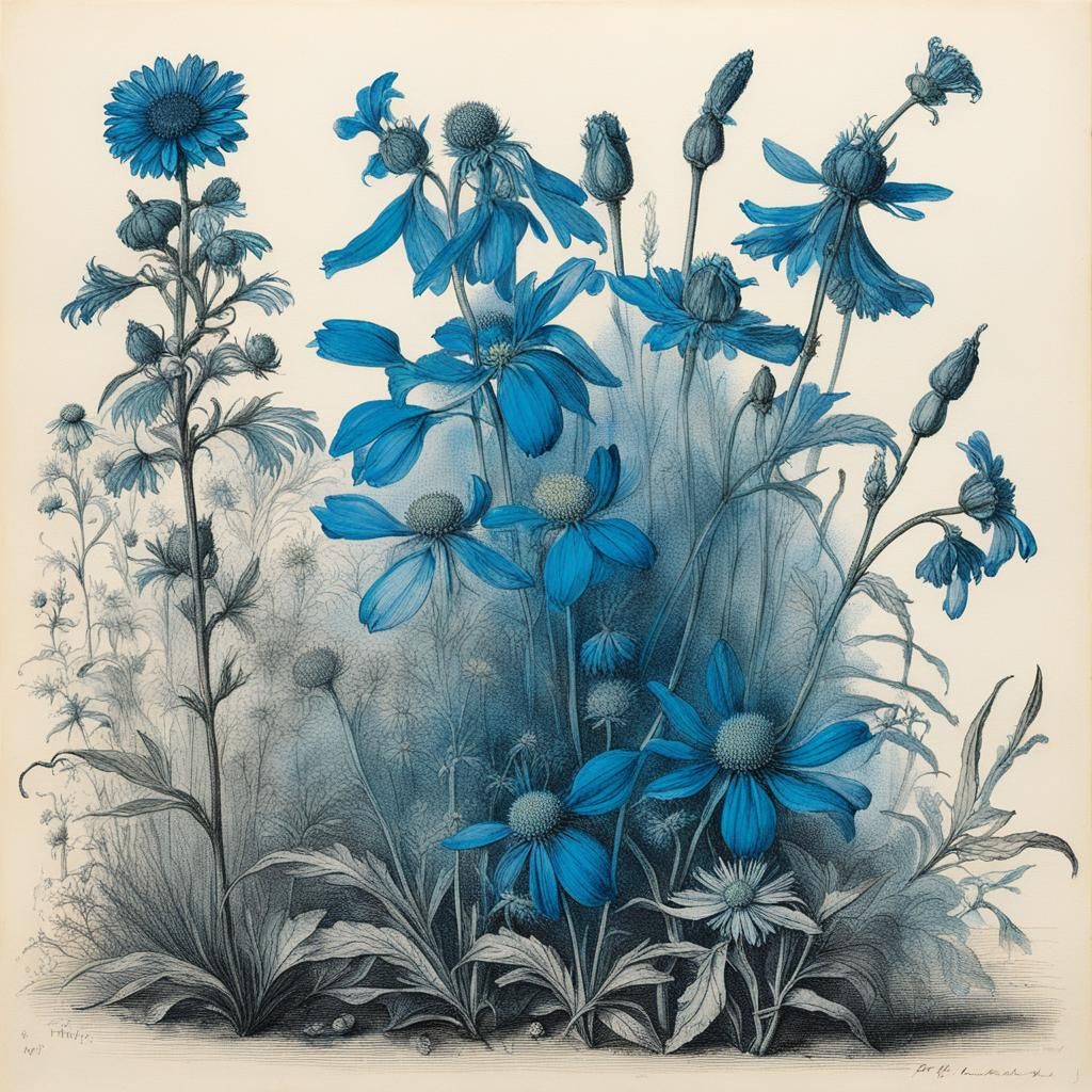 Where it smelled like gillyflower, chamomile and mint, there it smells like gasoline and blue fire
Botanical ...  by @Igor_Ch