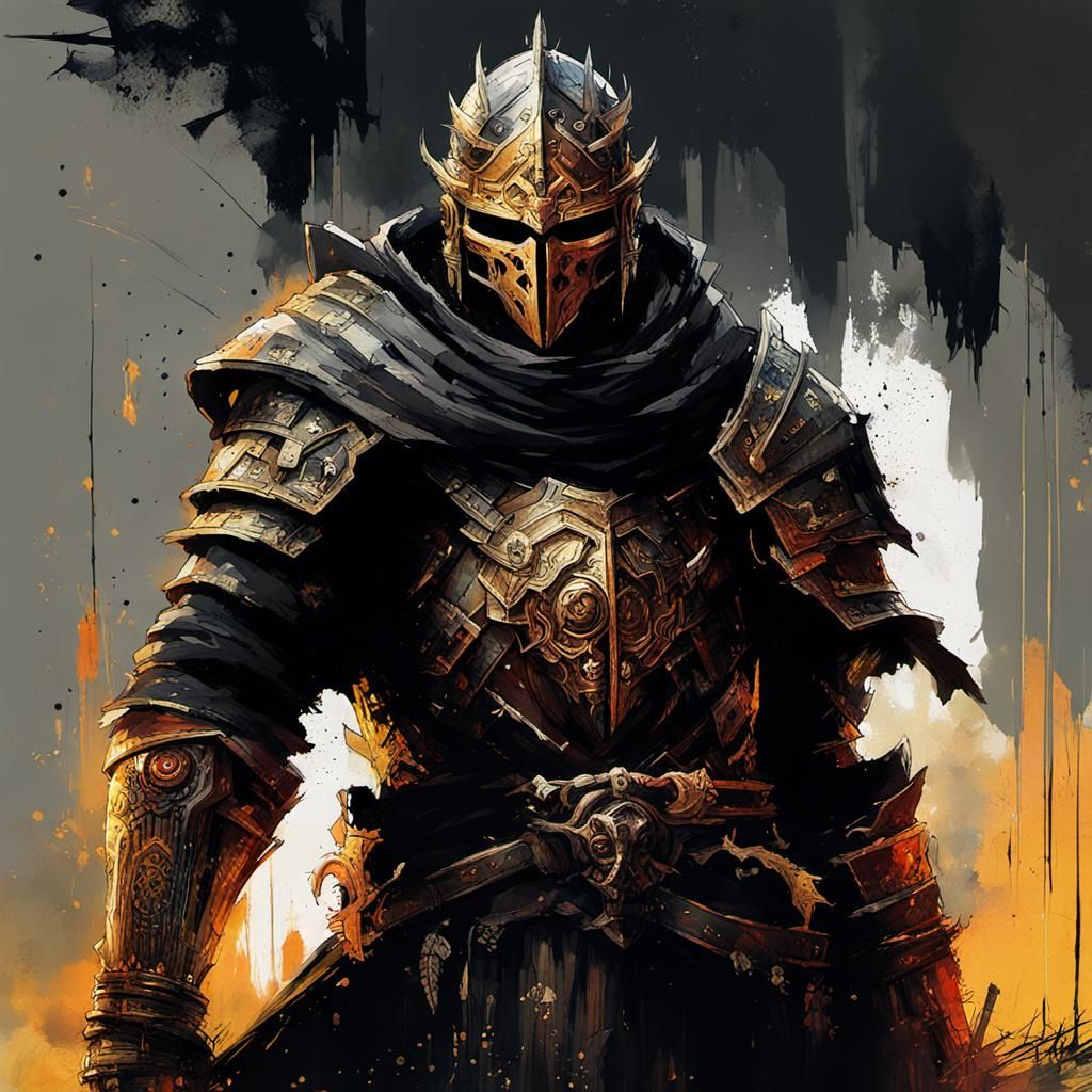 Gothic Goblin Warrior in Dark Fantasy Style