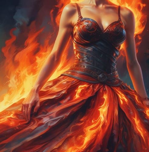 The girl on fire