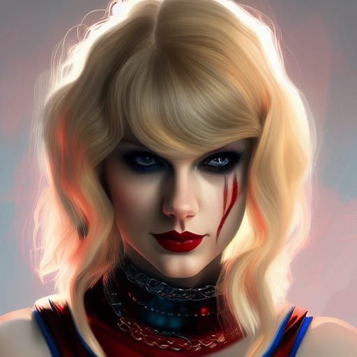 taylor swift as harley quinn