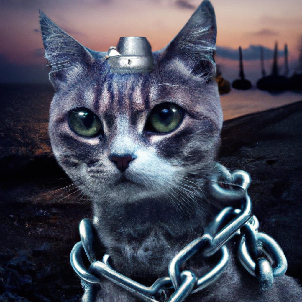 cat cyberpunk realistic photo psychedelic acid trip 8k, supe...