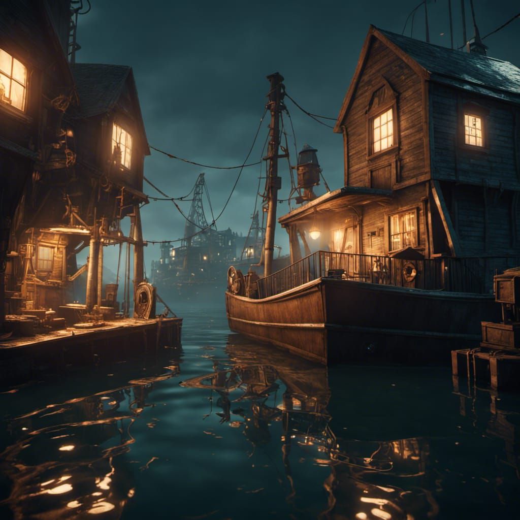 Fishing Hamlet  by @Norman Wnuck