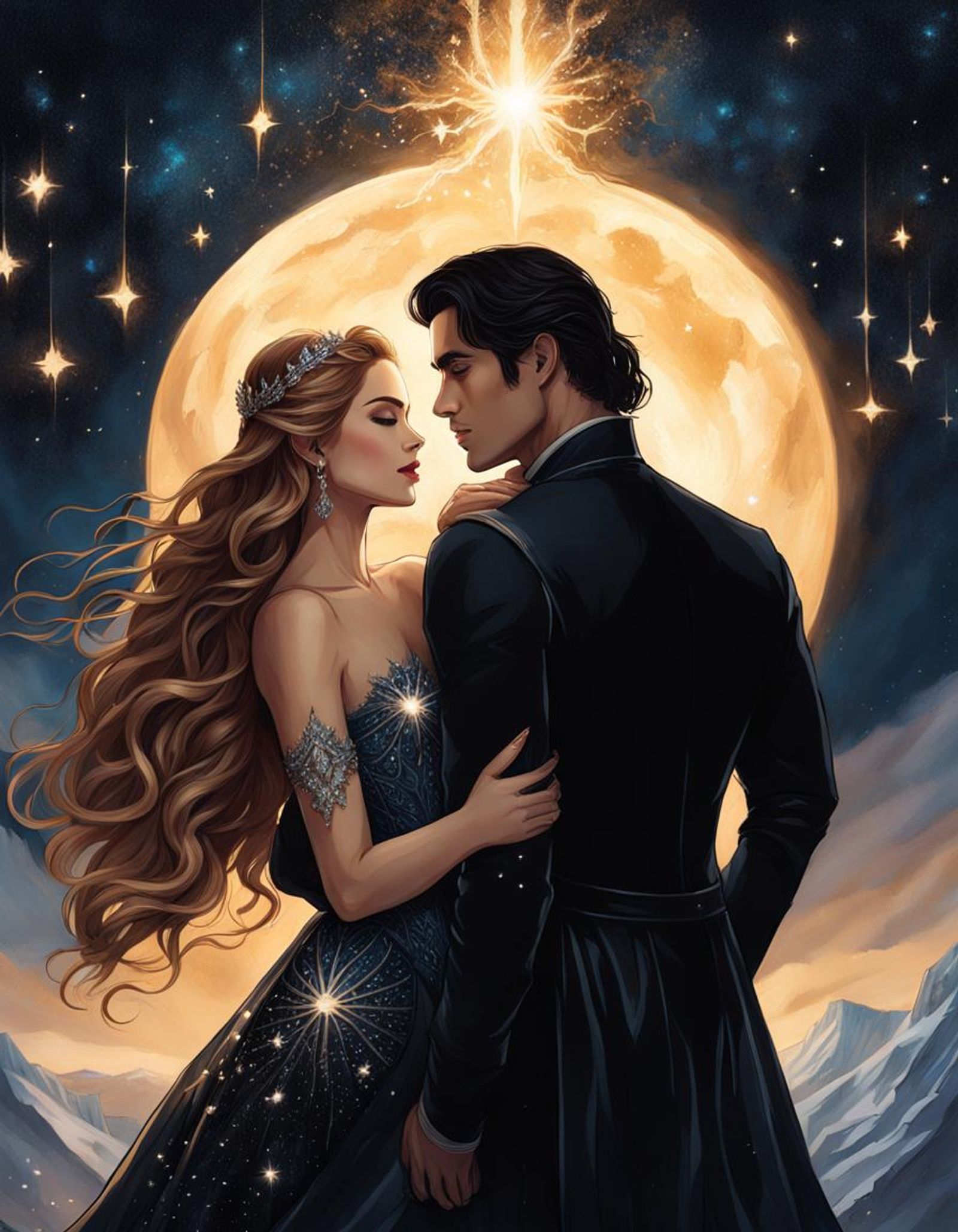 Feyre and Rhysand Moon (Original) - AI Generated Artwork - NightCafe ...