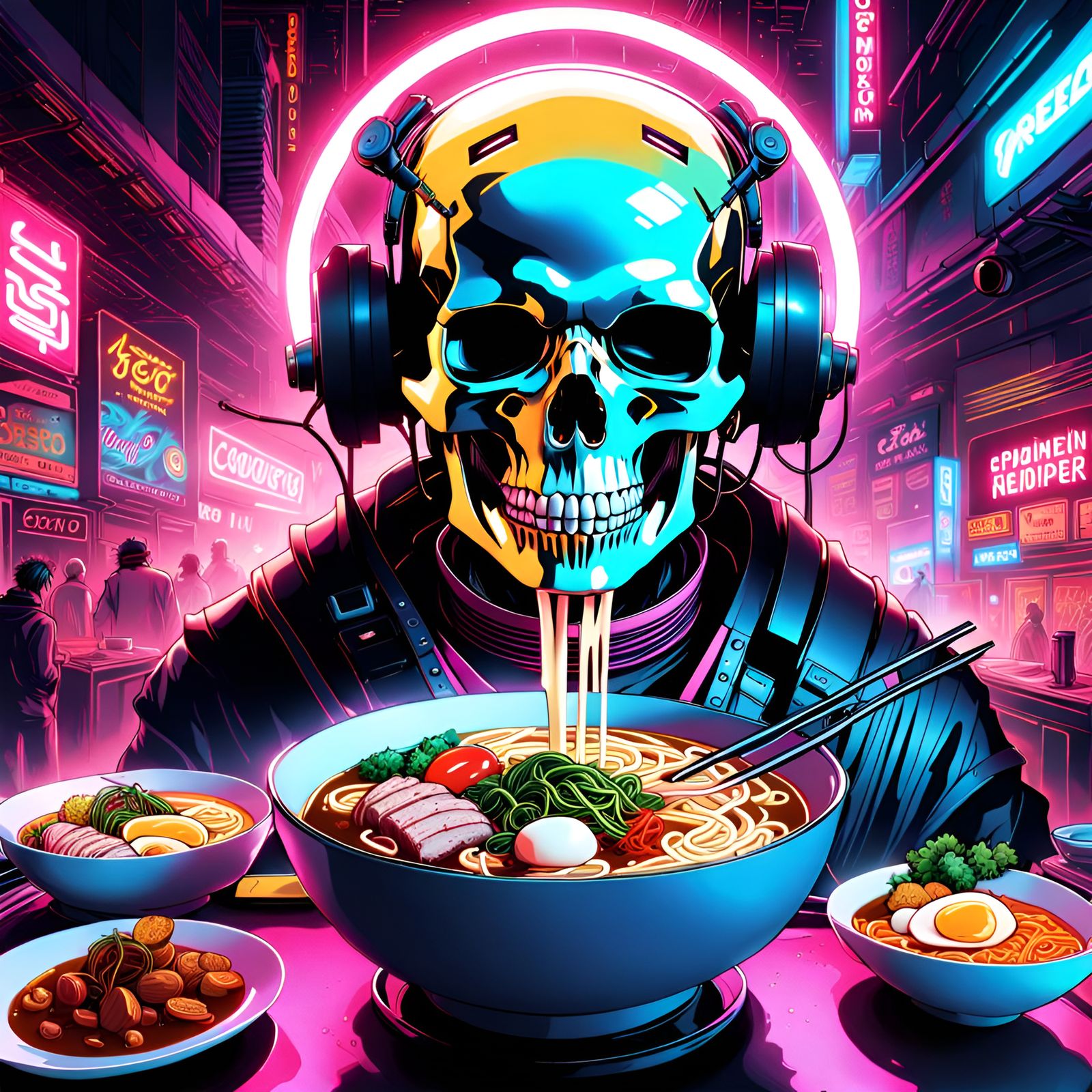 Ramen 🍜💀 Ai Generated Artwork Nightcafe Creator