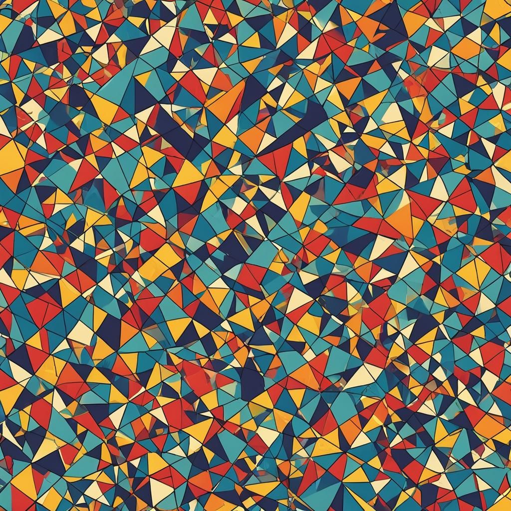 Colorful Geometric Pattern - AI Generated Artwork - NightCafe Creator