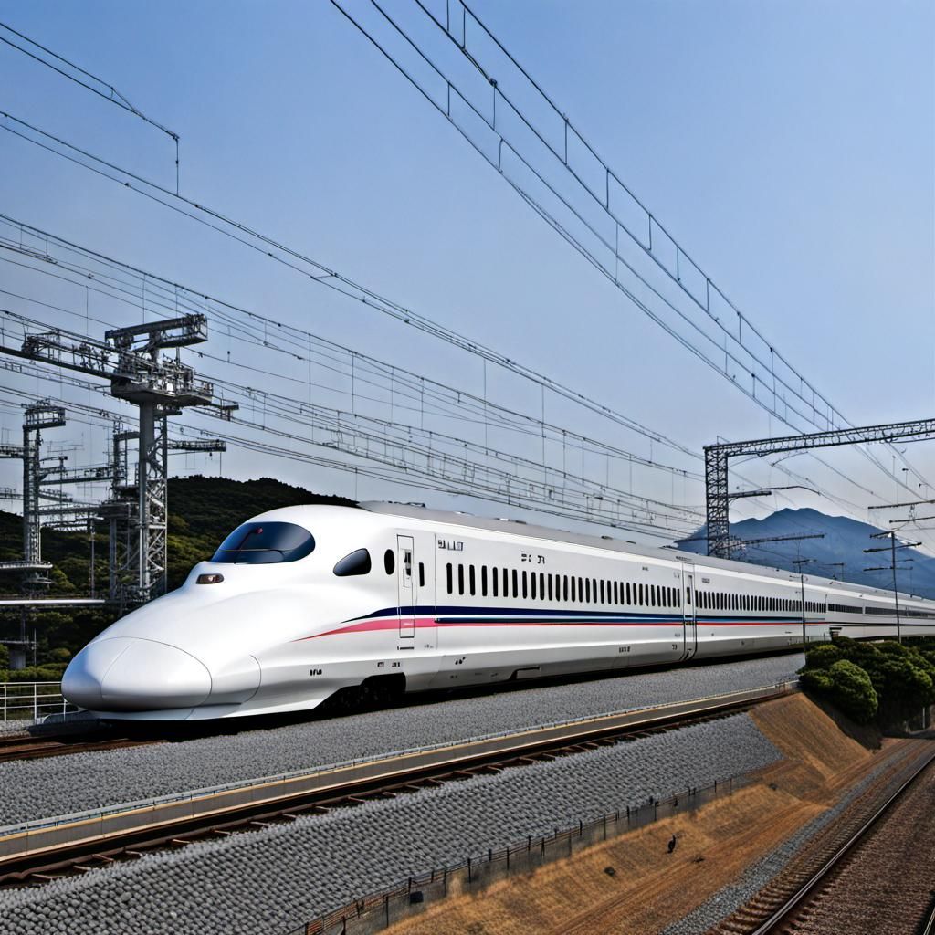 Japanese bullet train AI Generated Artwork NightCafe Creator