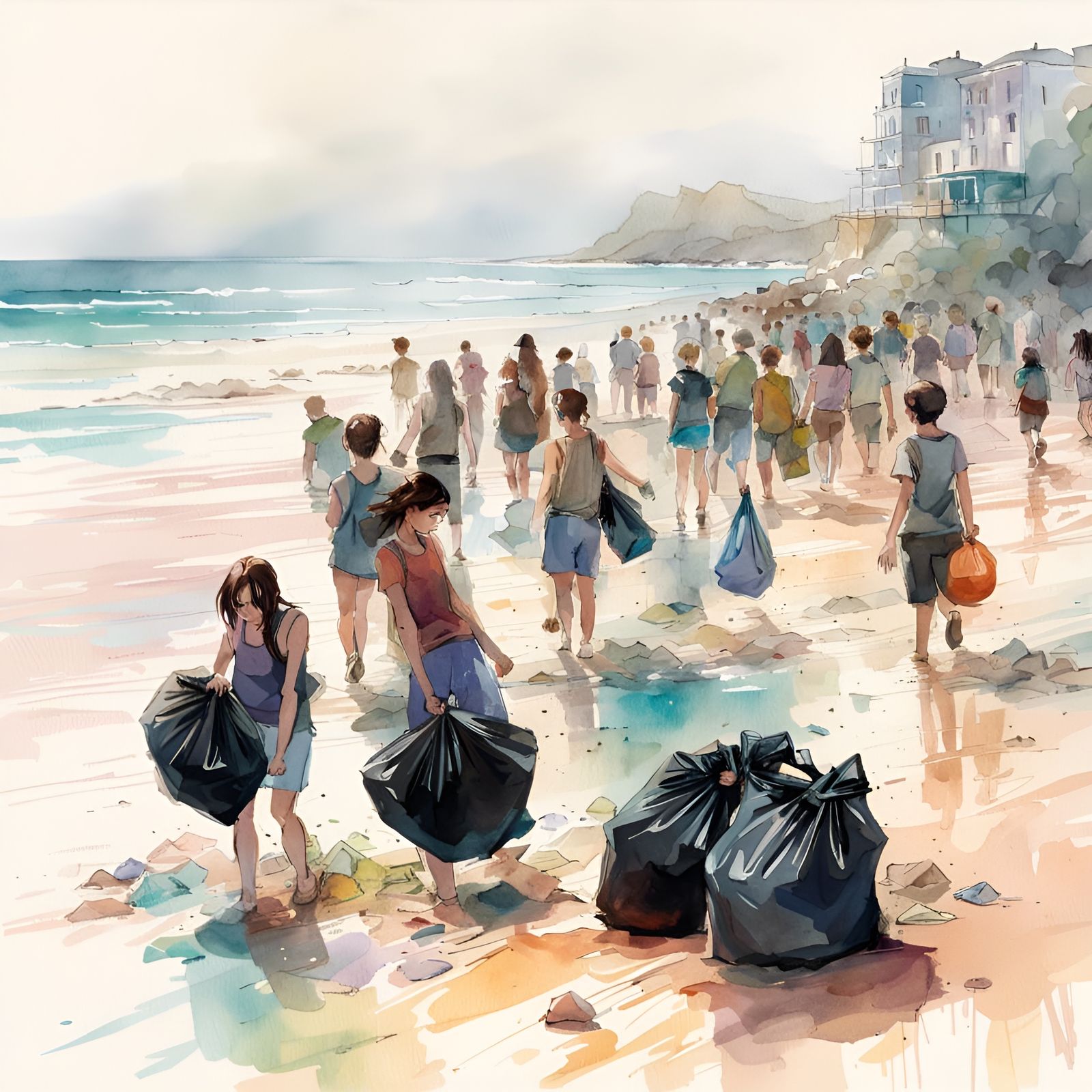 Teaming up to clean our beaches  by @Elf