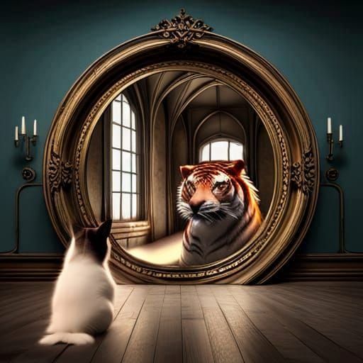 Cat or tiger ?  by @Baba Adlenpak