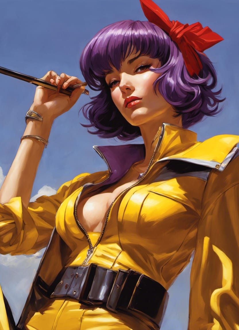 Faye Valentine- Cowboy Bebop - AI Generated Artwork - NightCafe Creator