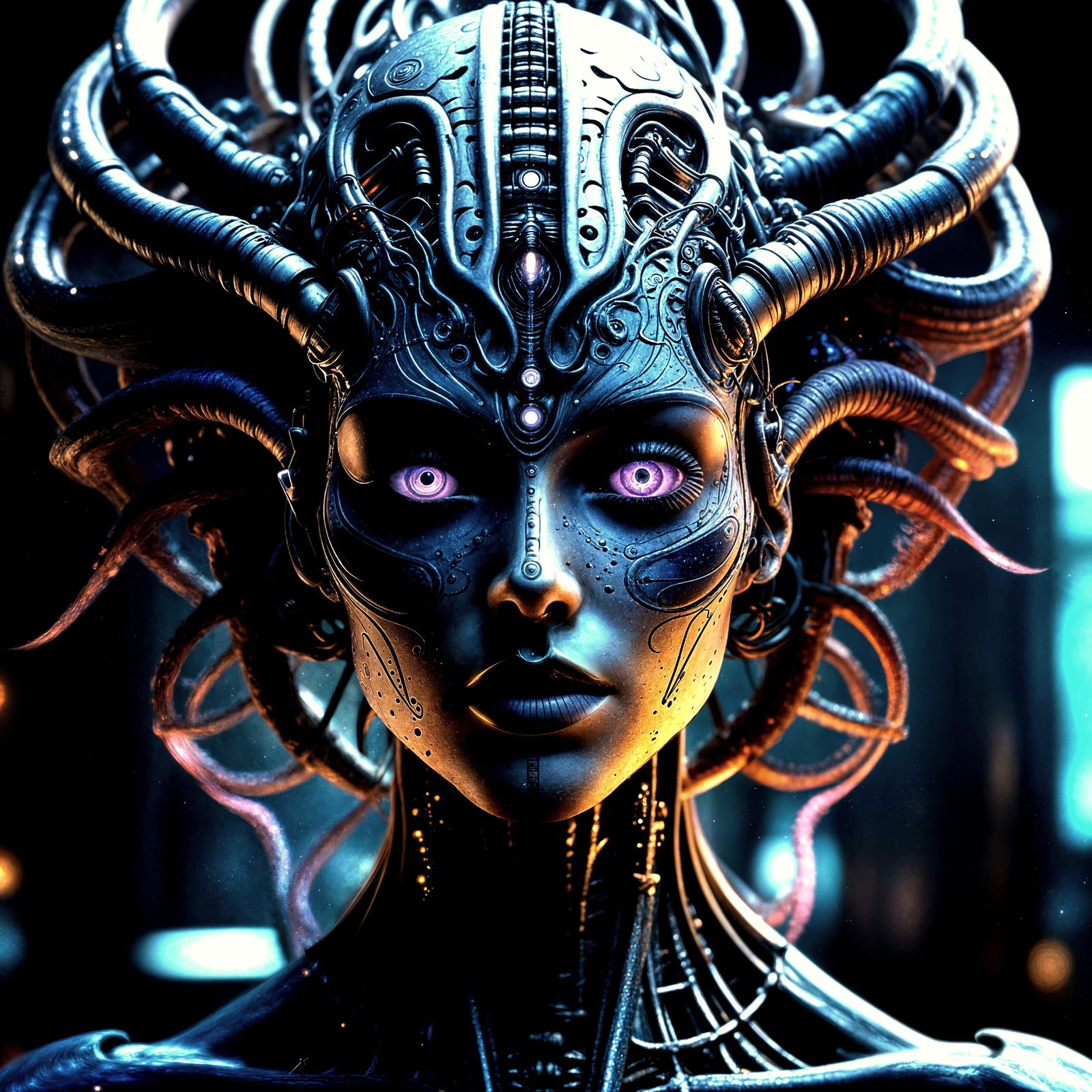 Cosmic Vortex in Vibrant Hues, Inspired by Kandinsky