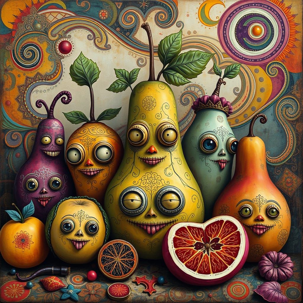 Fruits looking at you  by @SpaceTsunami