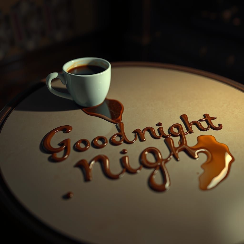לילה טוב לכוס קפה אחת.........
