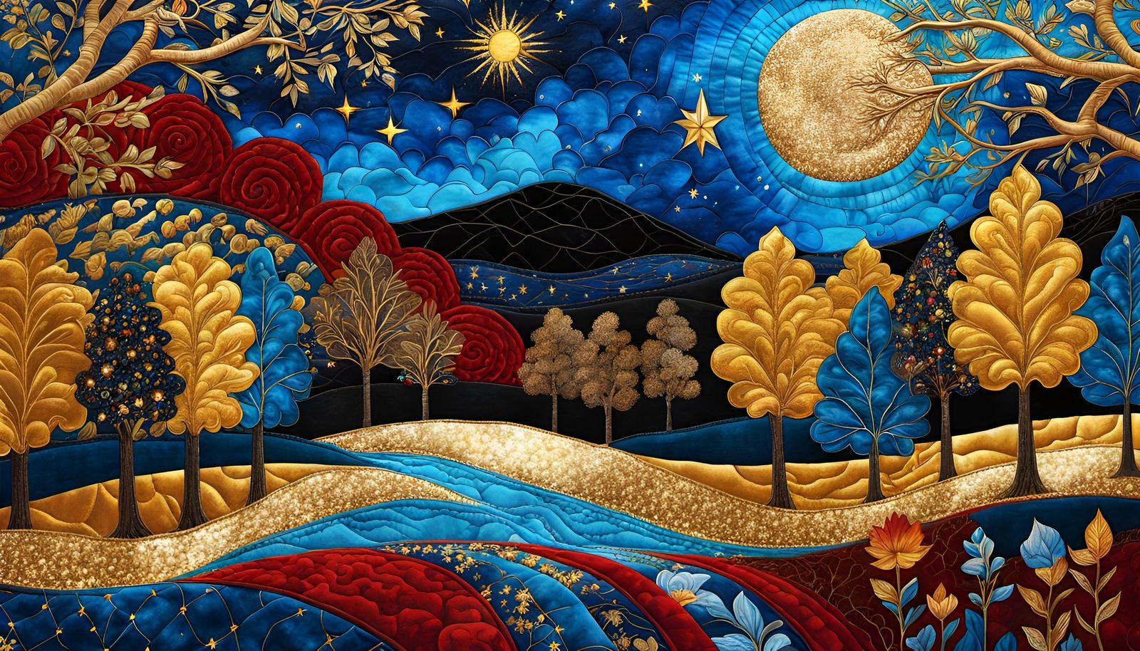 gilded velvet forest  by @lawrencelot