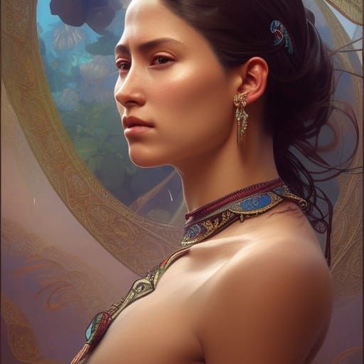 woman of Peru , Very detailed, elaborate, beautiful, elegant...