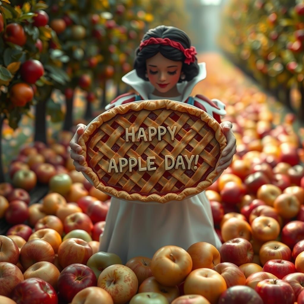 Sharing An Apple Pie For Apple Day