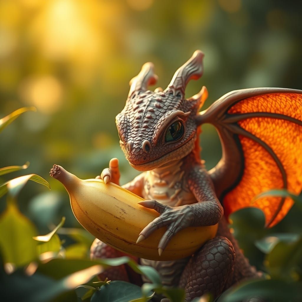 Banana dragon   by @Sarah