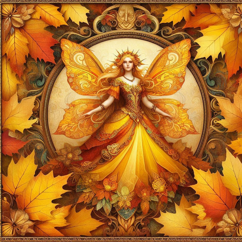 yellow, brown, & orange