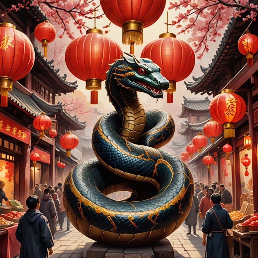 year of the snake  by @Aczél Judit