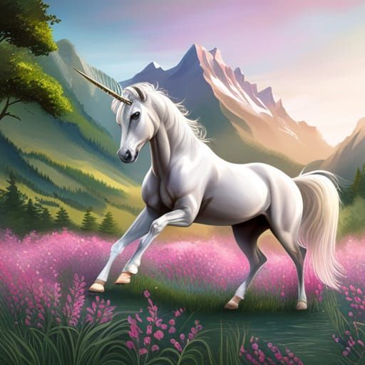 Very realistic unicorn..!