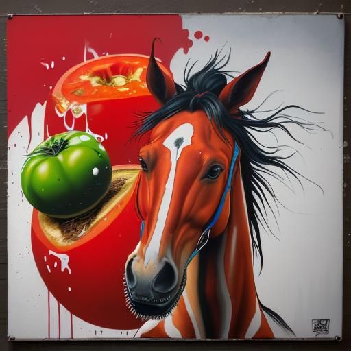 "a horse flavor tomato"