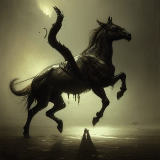 Cursed Horse - AI Generated Artwork - NightCafe Creator