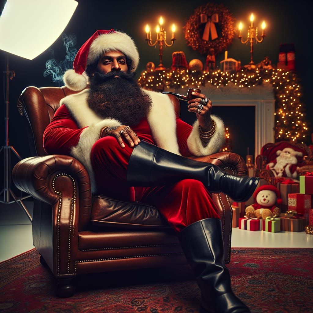 Regal Santa in Multicultural Harmony