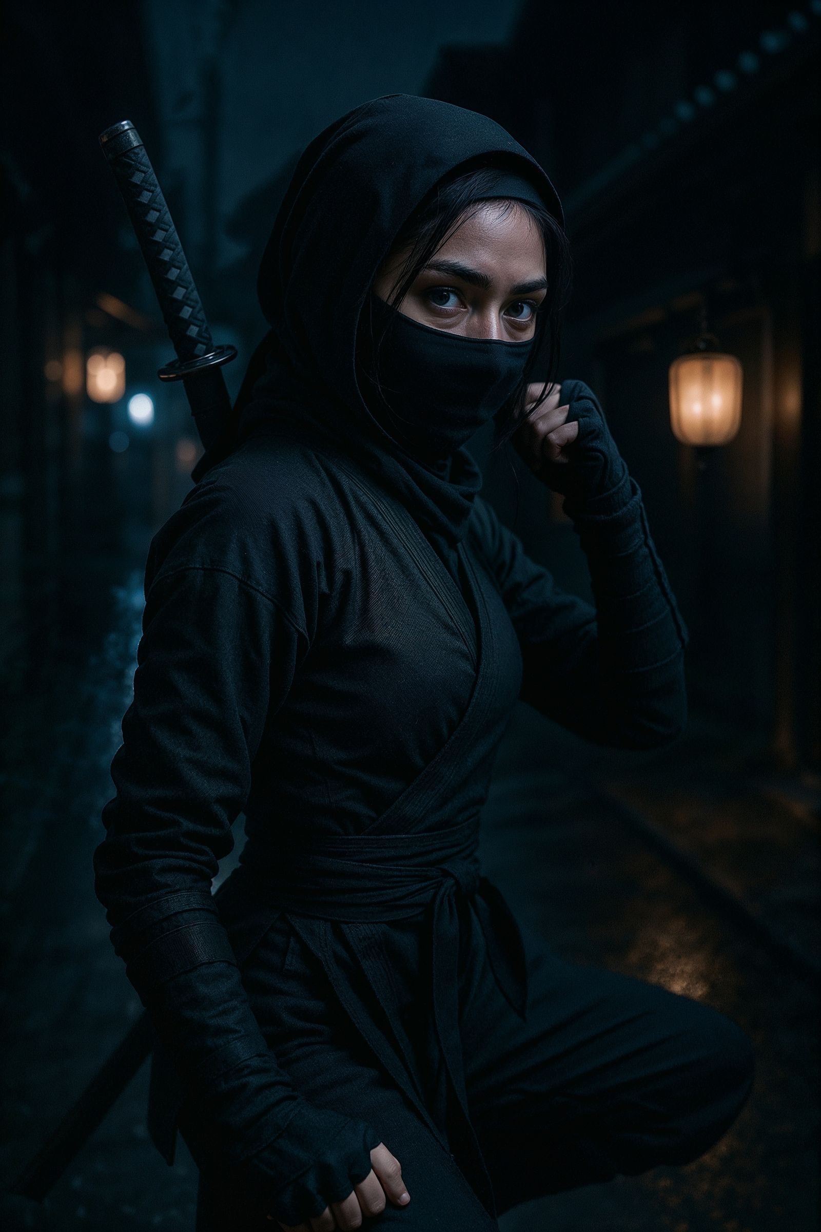 Female Ninja - Cloak of Silence
