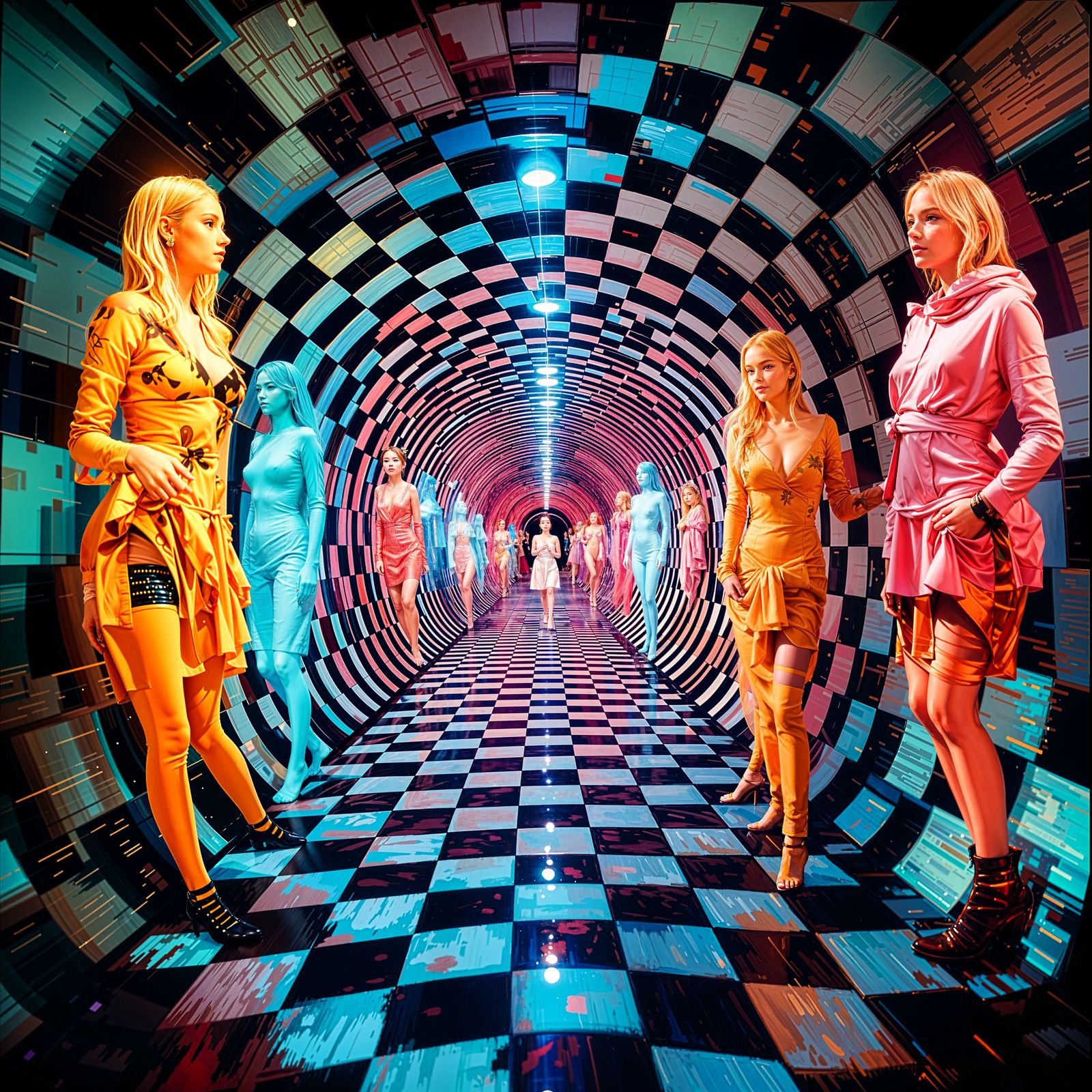 Futuristic Fashion Tunnel