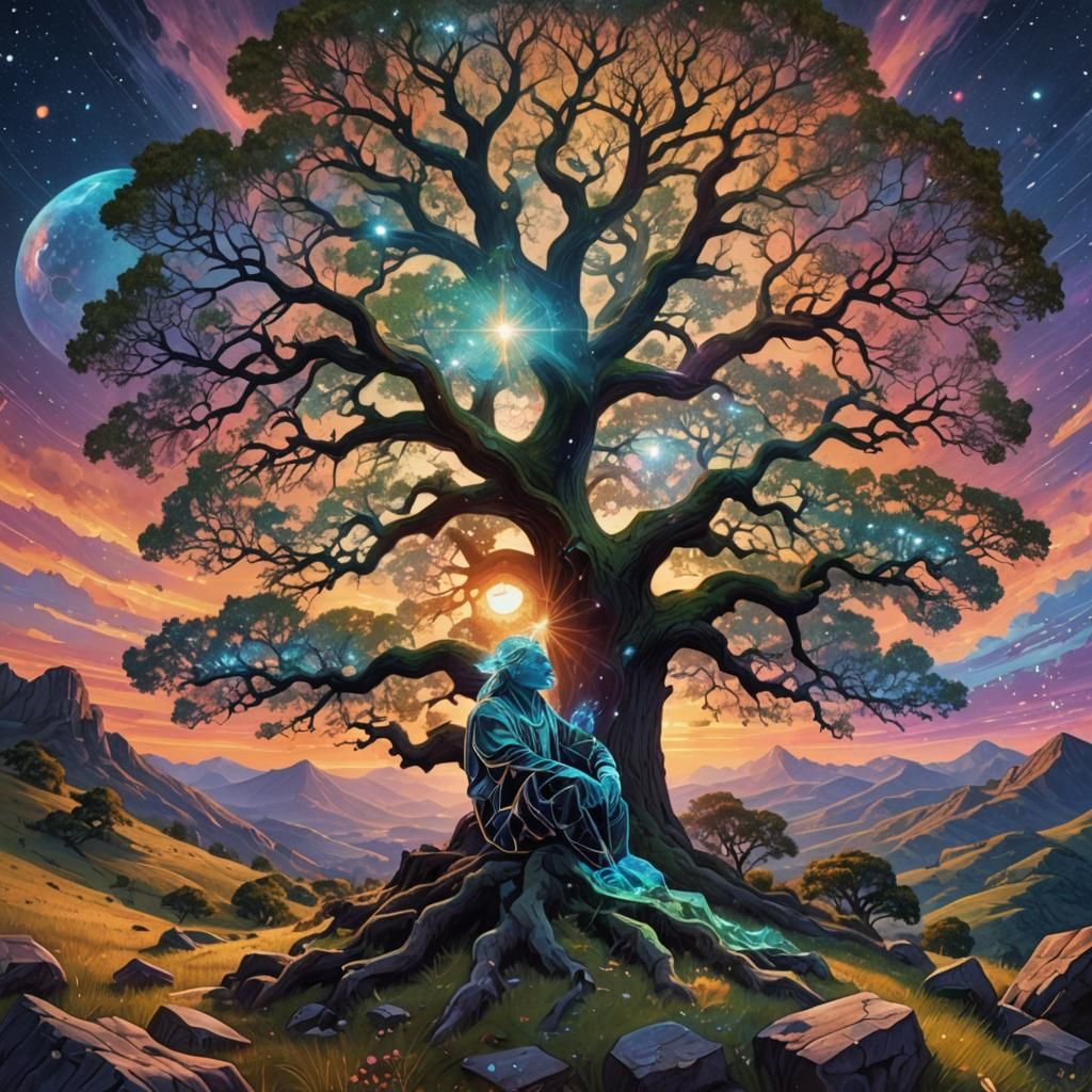 Often on the mountain, in the shade of the old oak, At sunse...