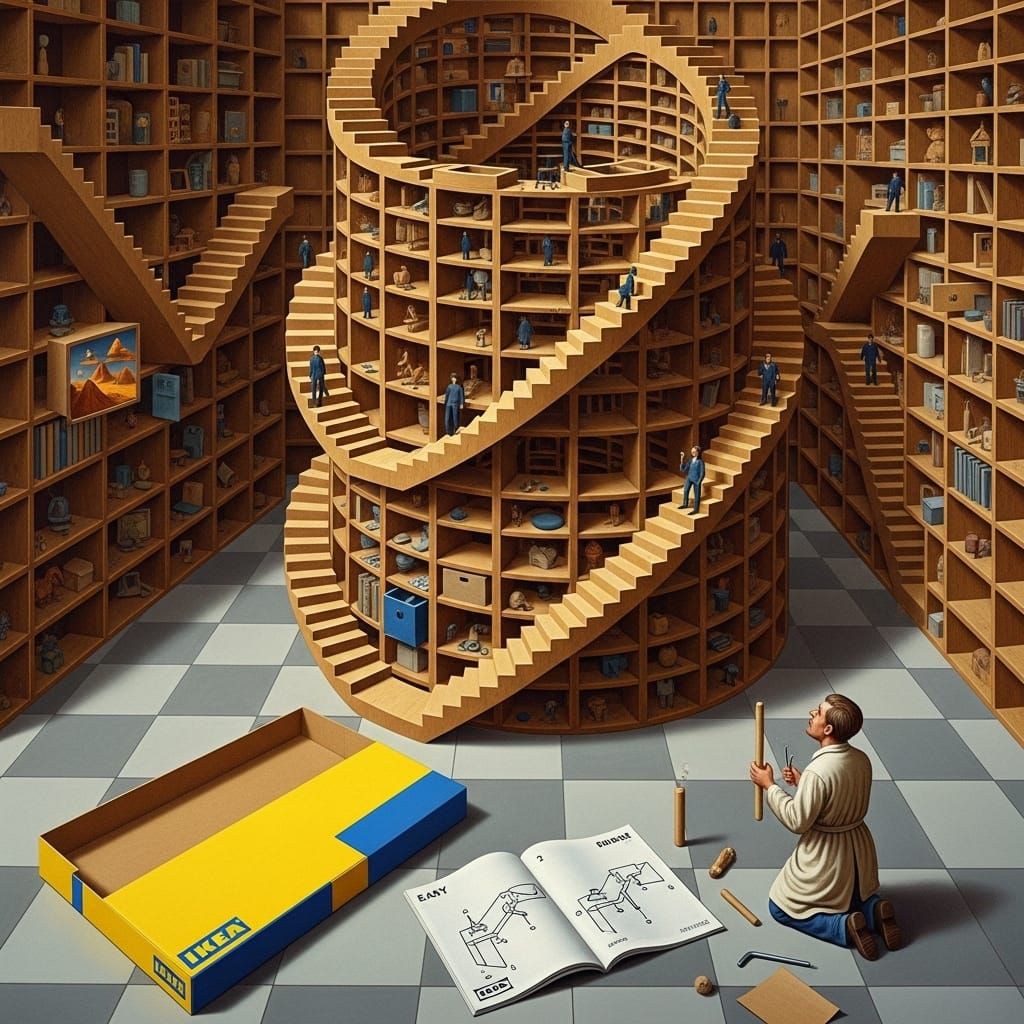 Escher Assembles IKEA