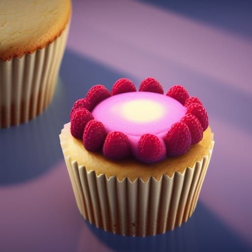 Raspberry cheesecake cupcake
