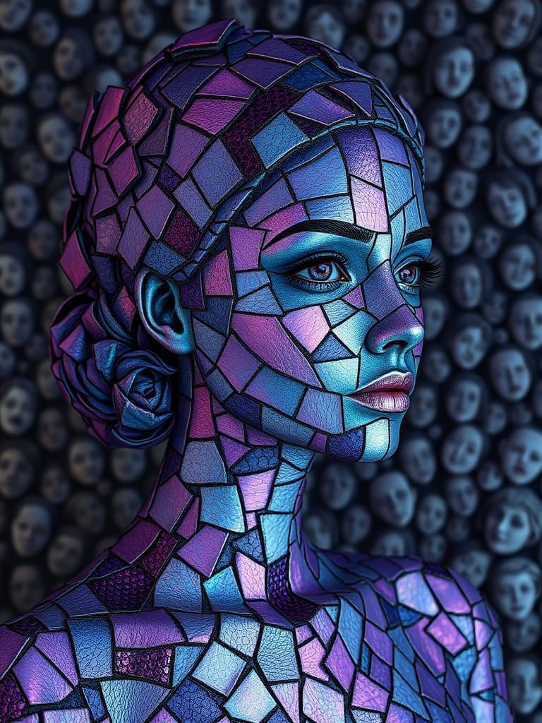 Piecing together the puzzle of self, one vibrant fragment at a time  by @Kelli Benjamin-Limae Creations