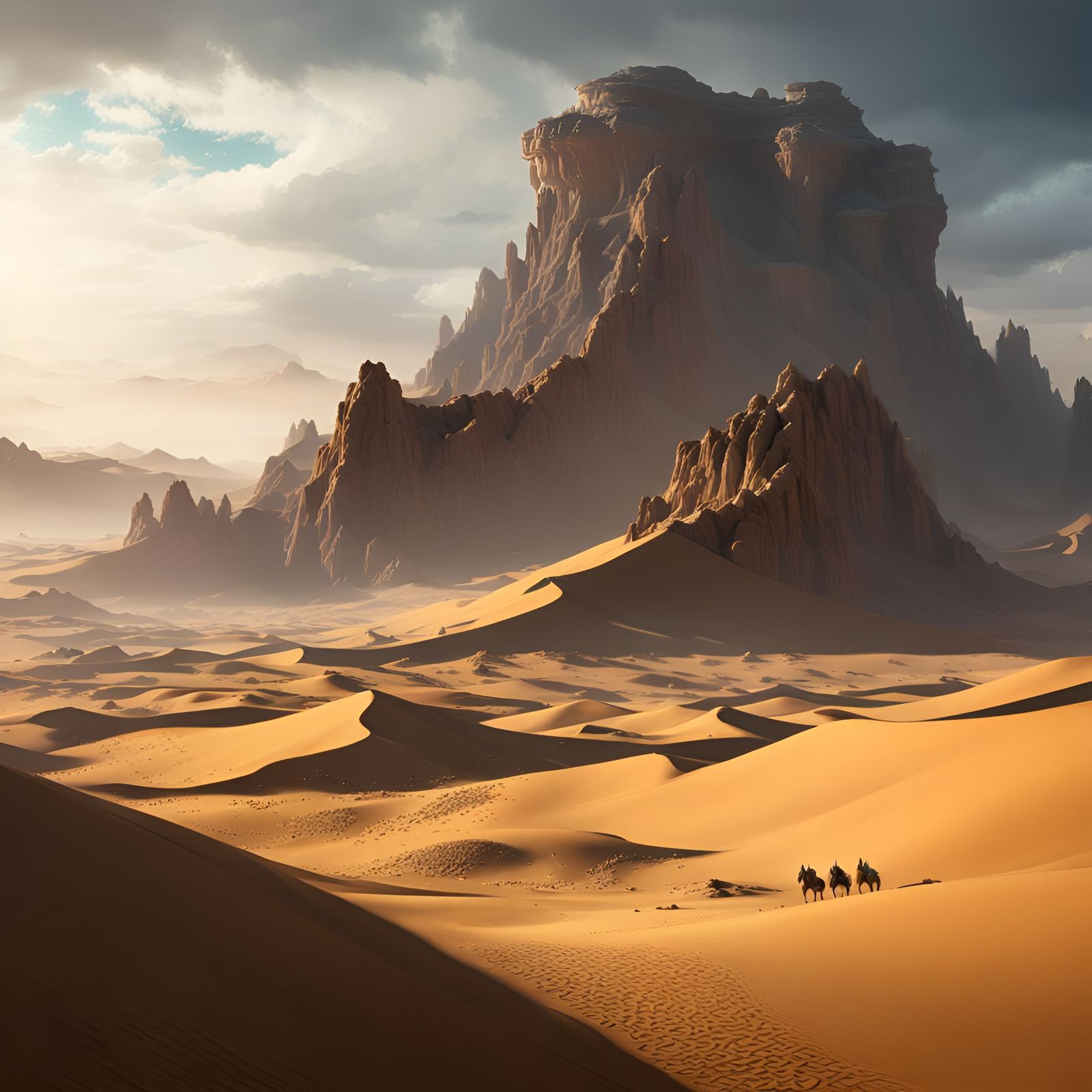 Across the desert
