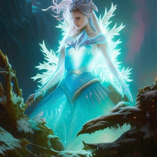 Luminous Biodeep Oceanic Elf - AI Generated Artwork - NightCafe Creator