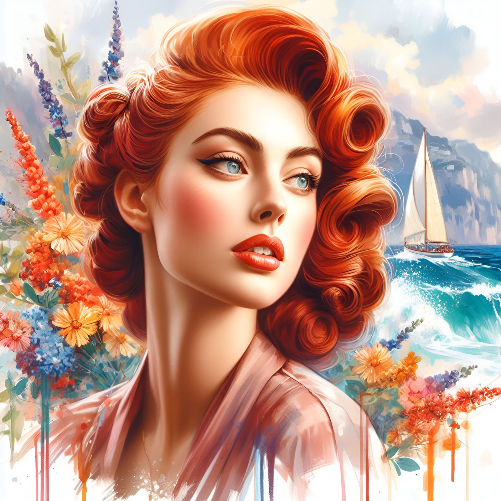 Beautiful woman - bygone days 2