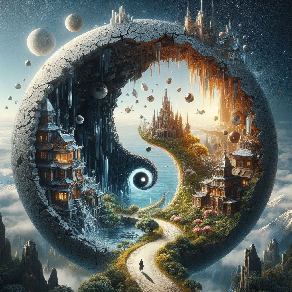 Crumbling Yin Yang Seasons Portal