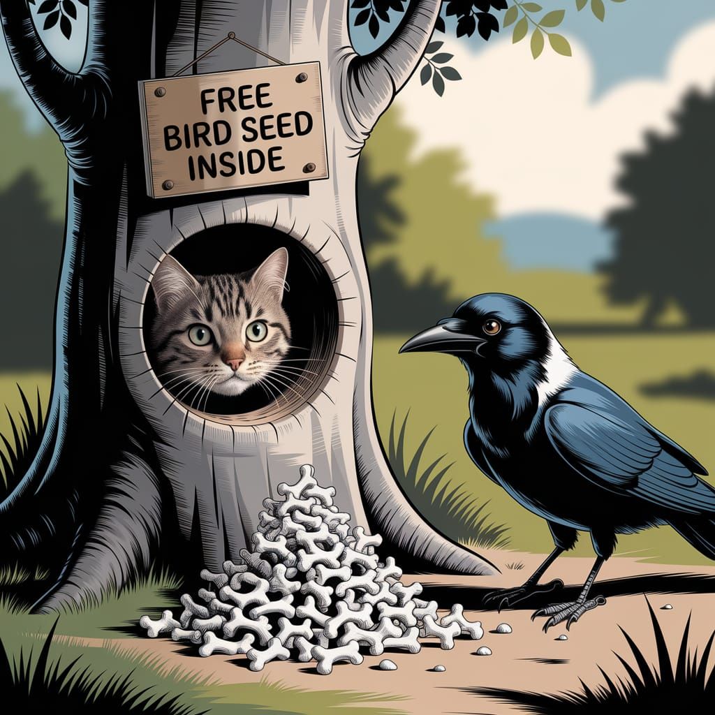 "Whadda ya think I am, some kind of bird brain?"