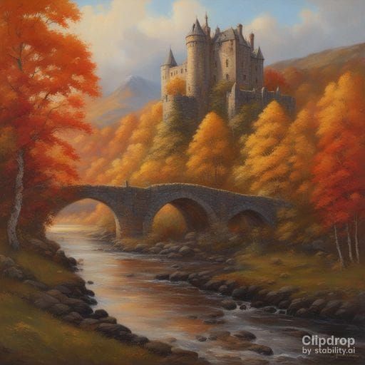 Koi Pond Serenity: Painterly Digital Art