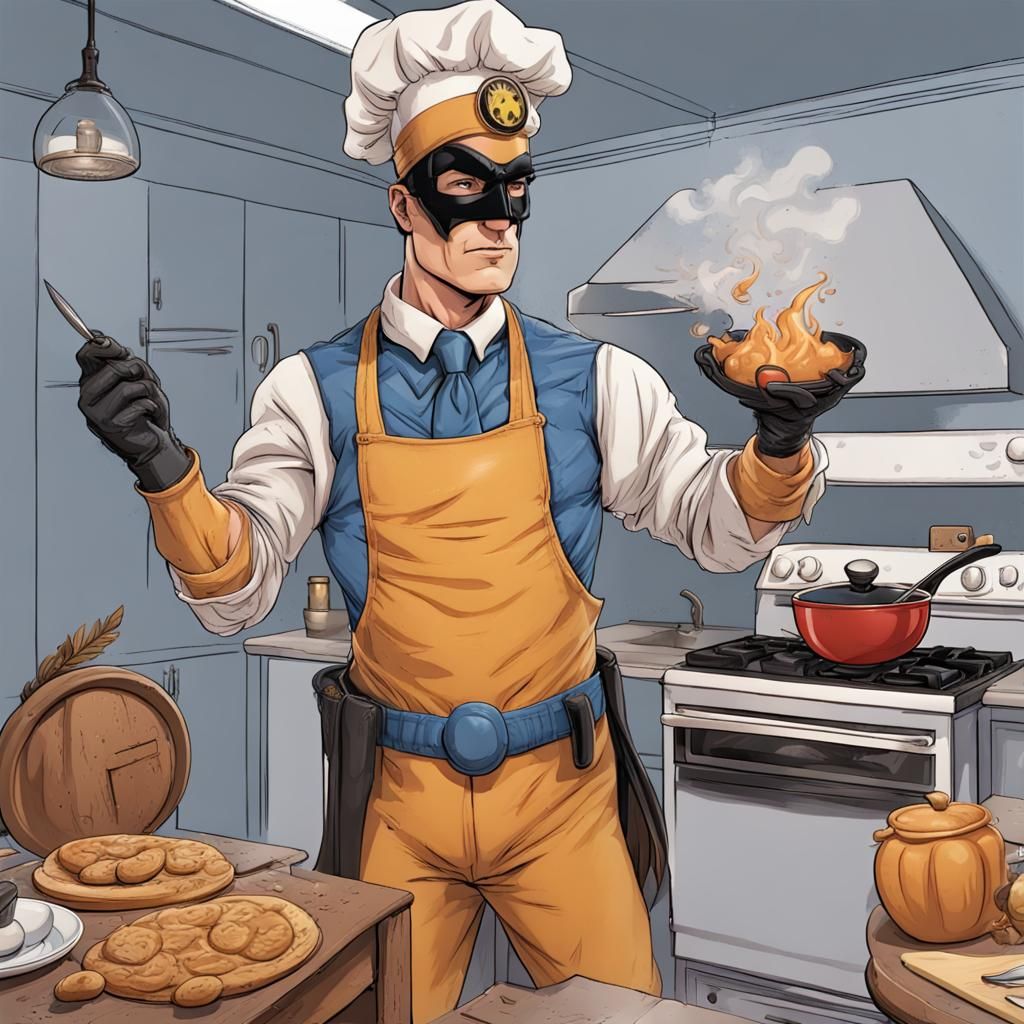 The Chefmaster, Fighter of Culinary Crime - AI Generated Artwork ...