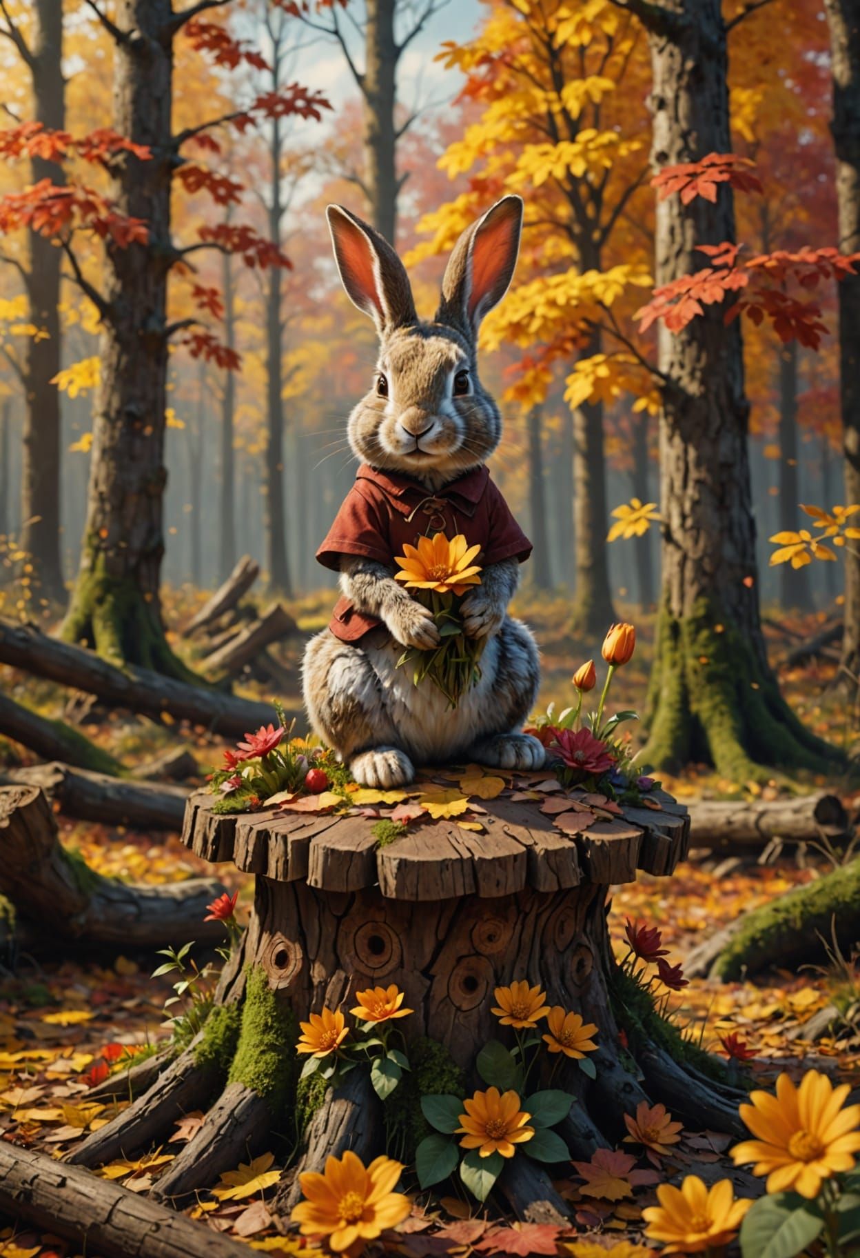 Autumn rabbit.