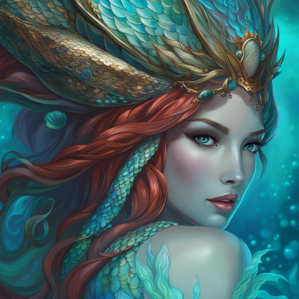 Not Little Mermaid - AI Generated Artwork - NightCafe Creator