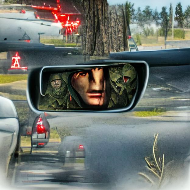 Stalker in the rearview mirror