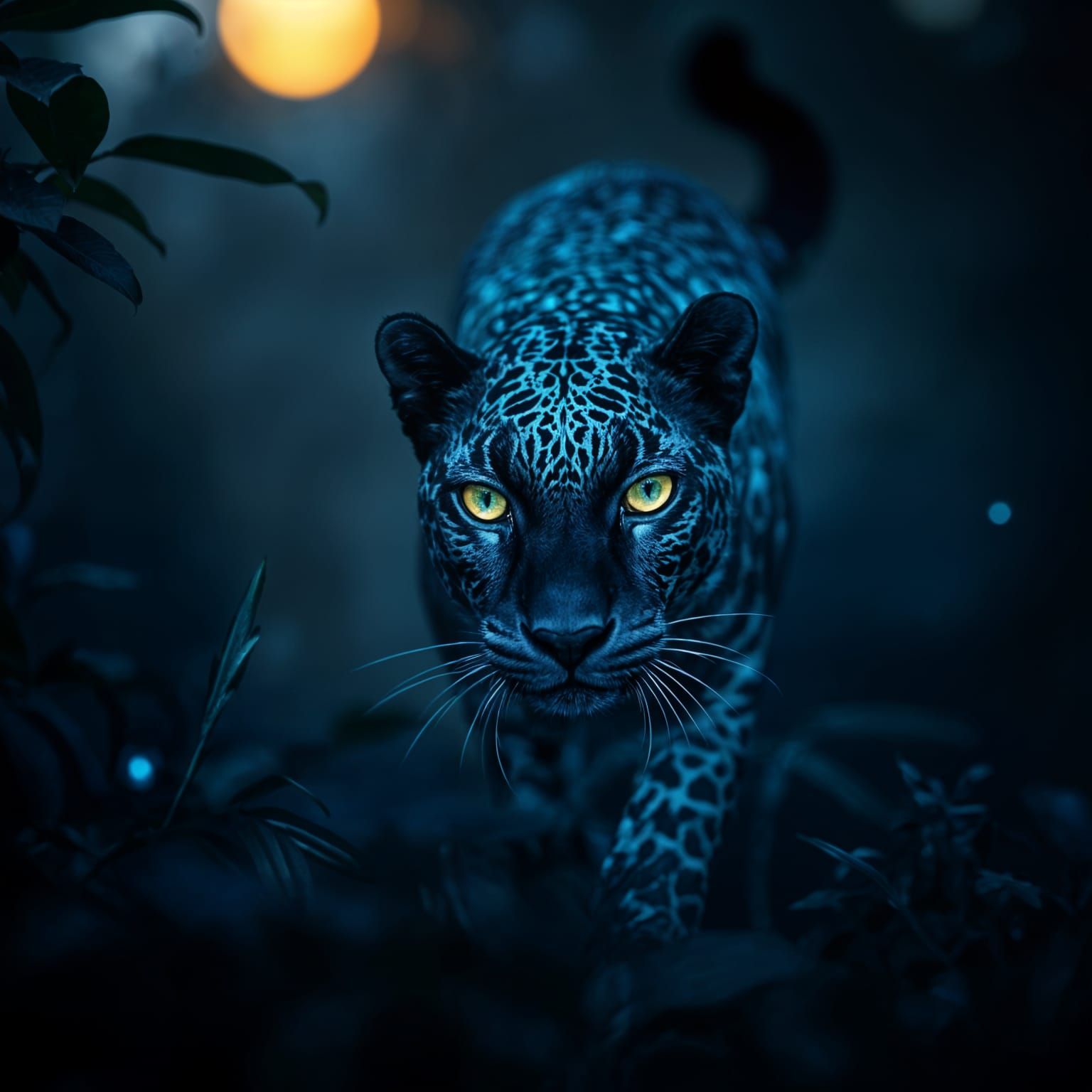 The rare Blue Pather "Panthera Azureus"  by @Extreme Art