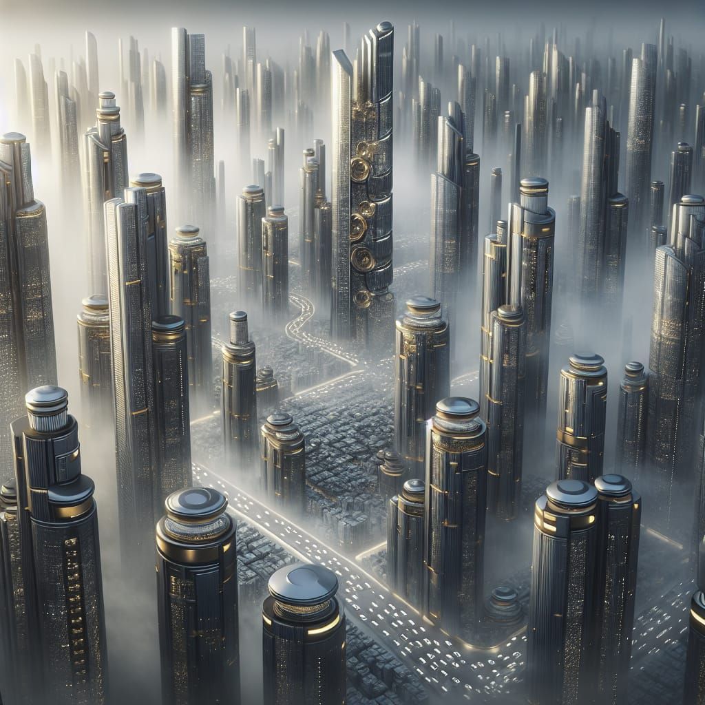 A futuristic city