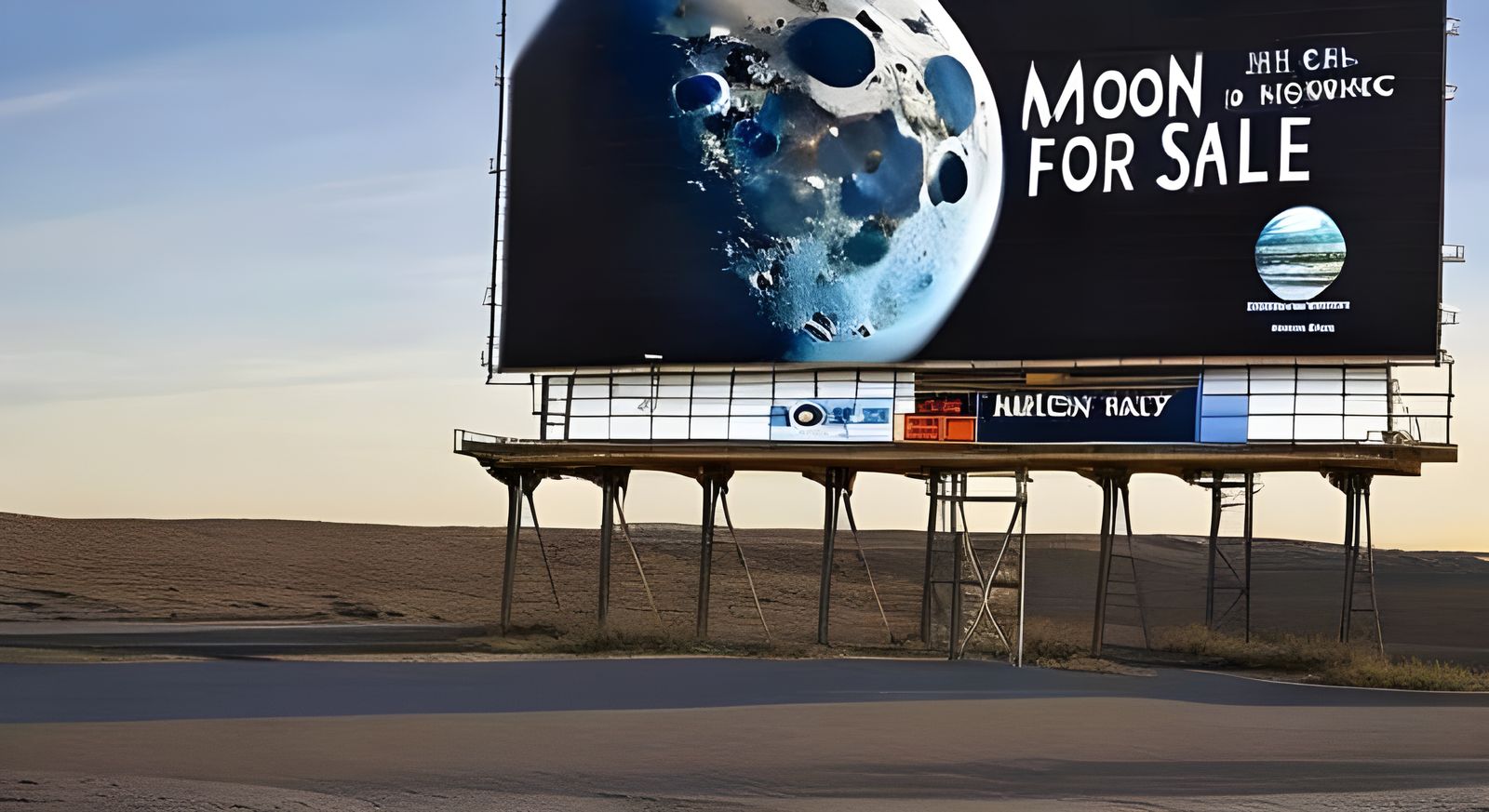 MOON FOR SALE! AI Generated Artwork NightCafe Creator