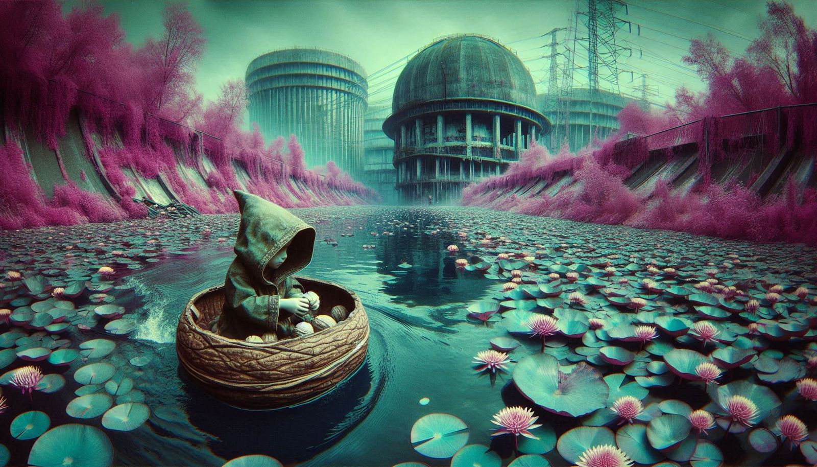 wee tom walnut-shell scrounging in the extinct human's  wast...