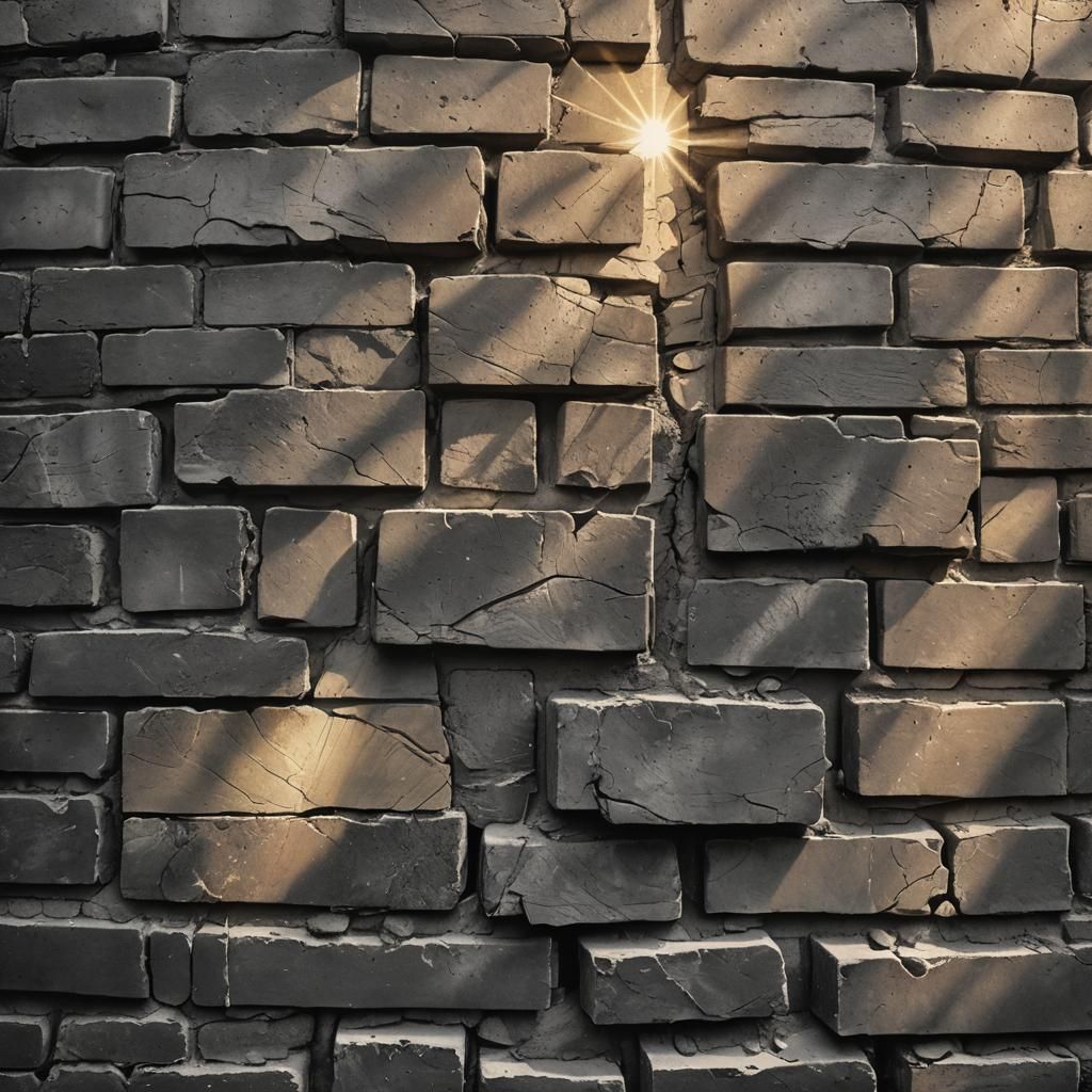 Sun rays shine through