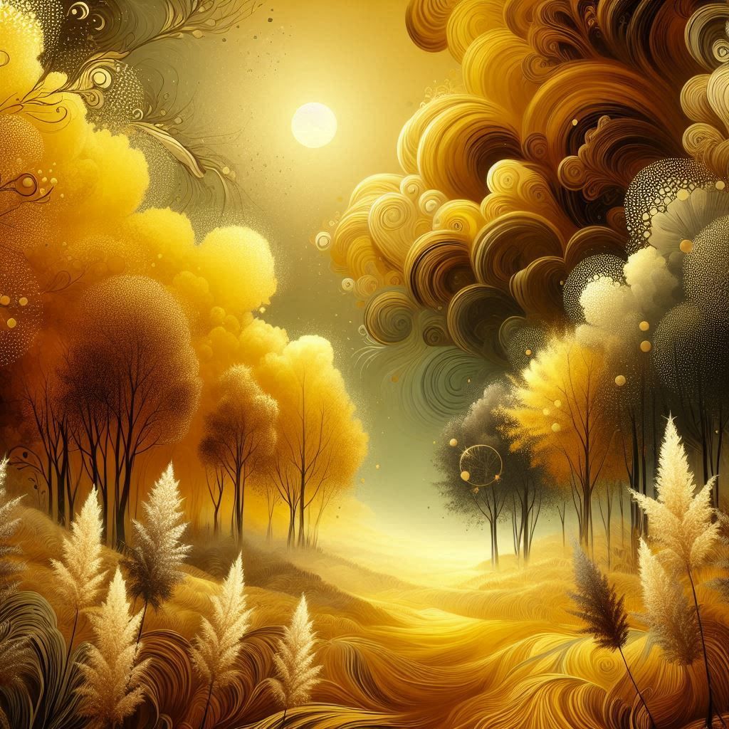 Yellow & Brown Scene