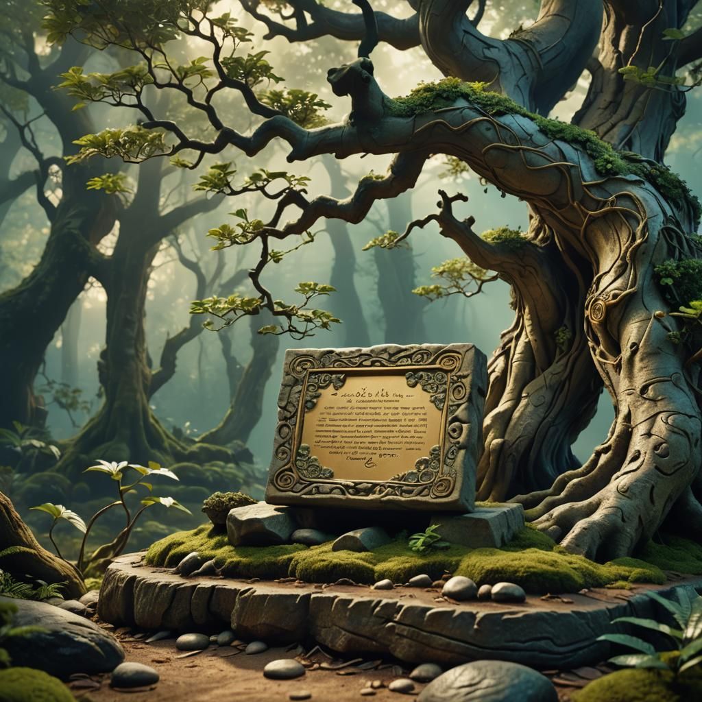 Message in the mystic forest