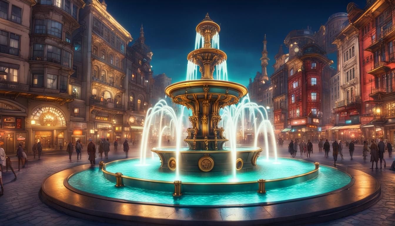 Steampunk Fountain  by @Jessica Tongera